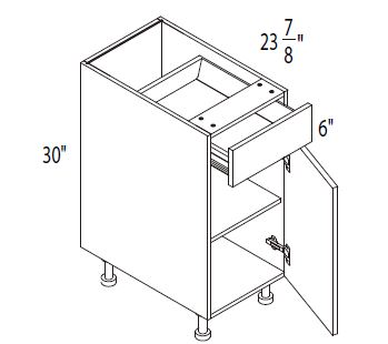 One drawer one door Base Cabinet
