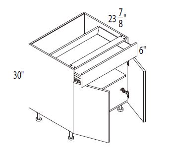 One drawer double doors Base Cabinet
