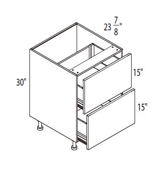 2-Drawers Base Cabinet
