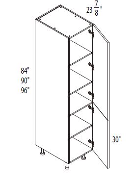 Two Doors Pantry Cabinet