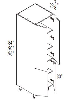 Four Doors Pantry Cabinet