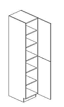 Single Door Tall Pantry