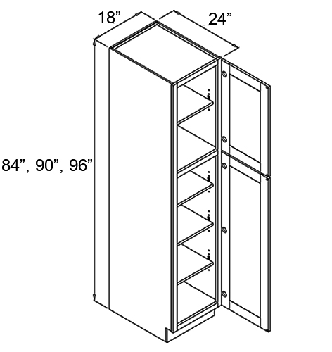 Single Door Pantry Cabinets