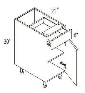 Single Door Vanity Base Cabinet