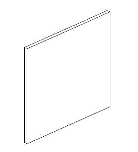 Hanging Vanity Finished End Panel