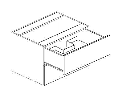 Vanity Hanging Sink Base Cabinet