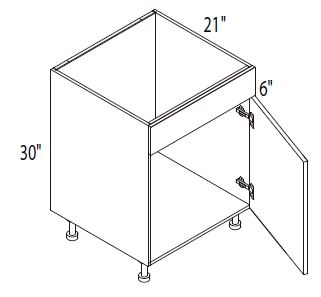 Single Door Vanity Sink Base Cabinet
