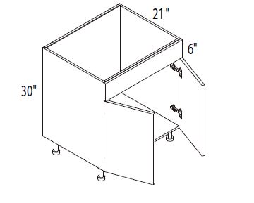 Double Door Vanity Sink Base Cabinet